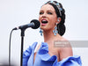 Sabrina Durante wears Stephanie Browne at the Melbourne Cup 2018