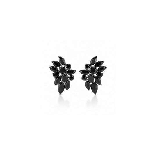 Rock Star Earrings in Jet