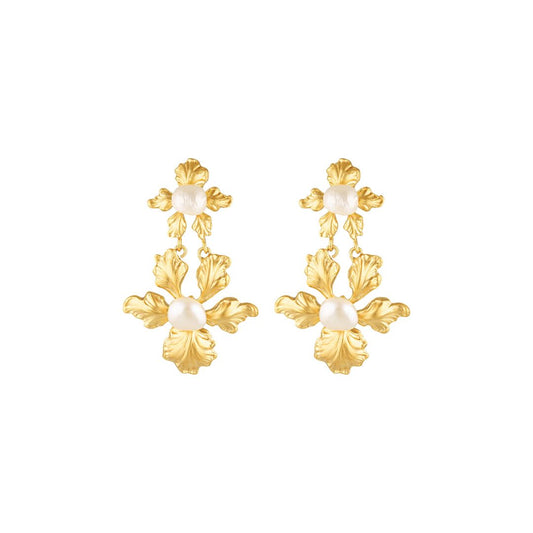 Miss Orchid Road Pearl Earrings