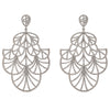 silver gorgeous chandelier earrings